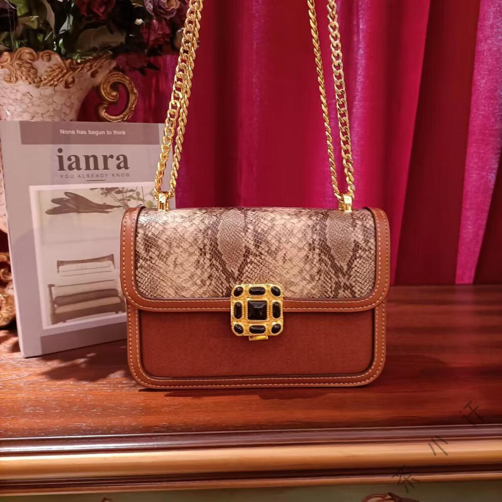 josephine/约瑟芬美丽动人2021新款单肩斜挎包 7846-y2416抖音同款 啡