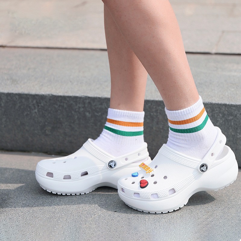 预售crocs卡骆驰洞洞鞋夏季女鞋增高经典厚底云朵老爹鞋防滑耐磨沙滩