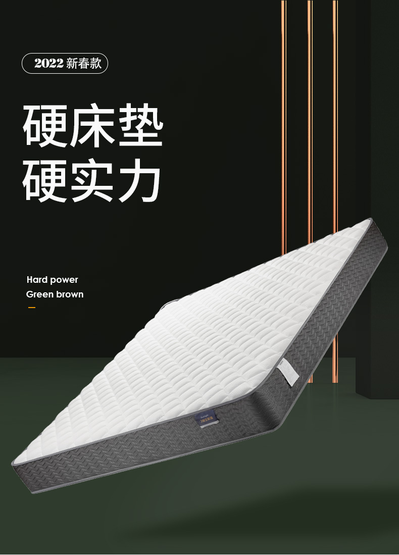 晚安家居3e环保椰棕床垫弹簧床垫偏硬护脊床垫子床垫床垫1820