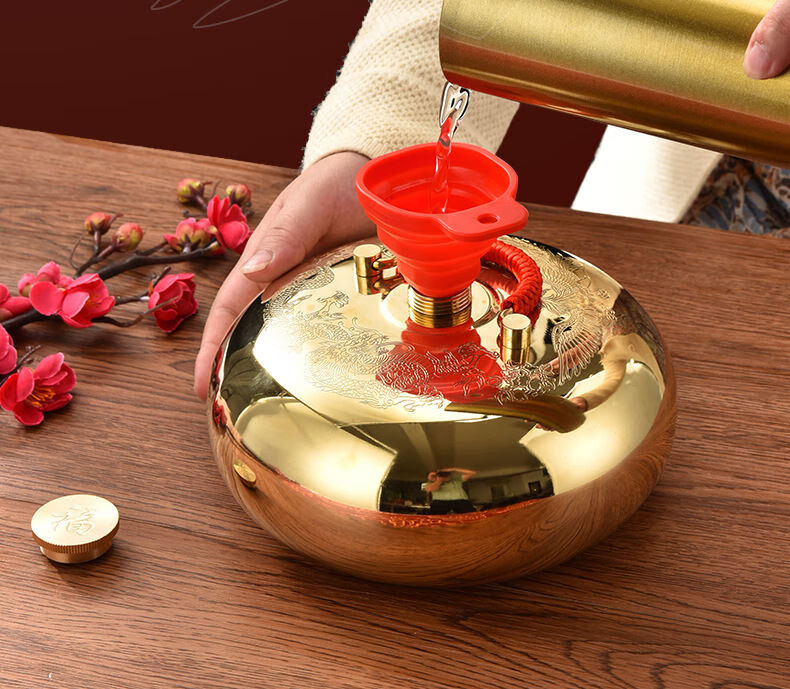 11】汤婆子暖脚壶纯铜加厚汤婆子暖被窝暖脚铜壶烫背热水袋暖手宝捂子