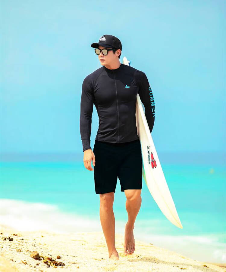 泳衣男套装长款潜水服男士上衣防晒速干浮潜冲浪服长袖长裤温泉游泳衣