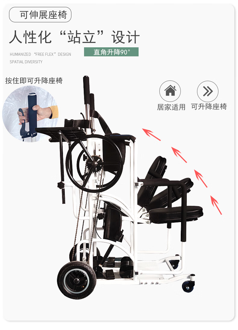 器辅助行走器康复锻炼代步车架 自助站立行走代步车(新款)【图片 价格