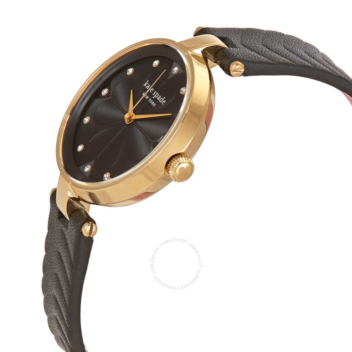 凯特丝蓓纽约katespadenewyork女士手表石英表黑色30mm皮带ksw1546