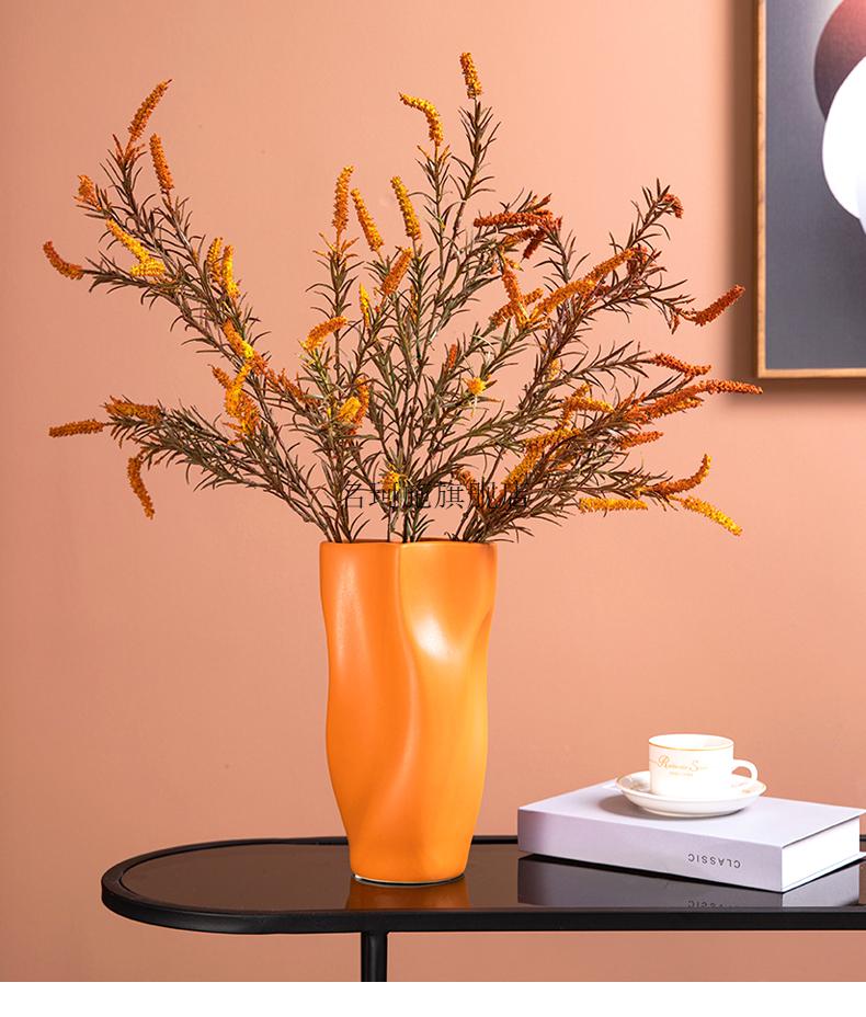 鼠尾草仿真花 秋色鼠尾草仿真花束配材假花客厅餐桌花艺样板间装饰