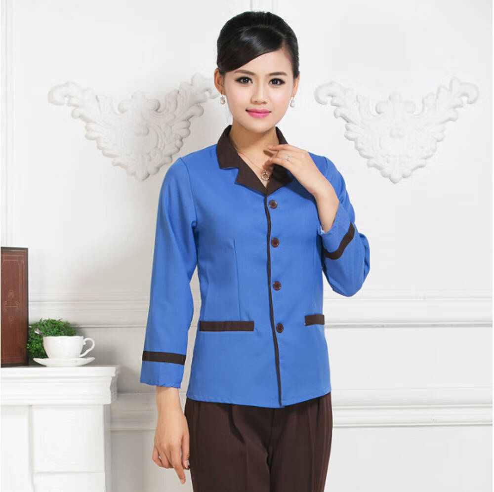 长袖保洁工作服客房保洁服秋女短袖pa物业宾馆酒店服务员清洁工衣