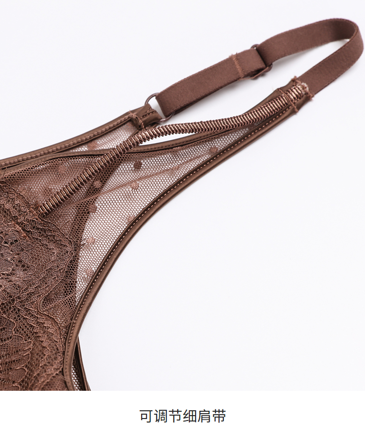 yiner音儿内衣22春新款法式带杯背心花瓣蕾丝美背吊带内衣薄款 白色 l