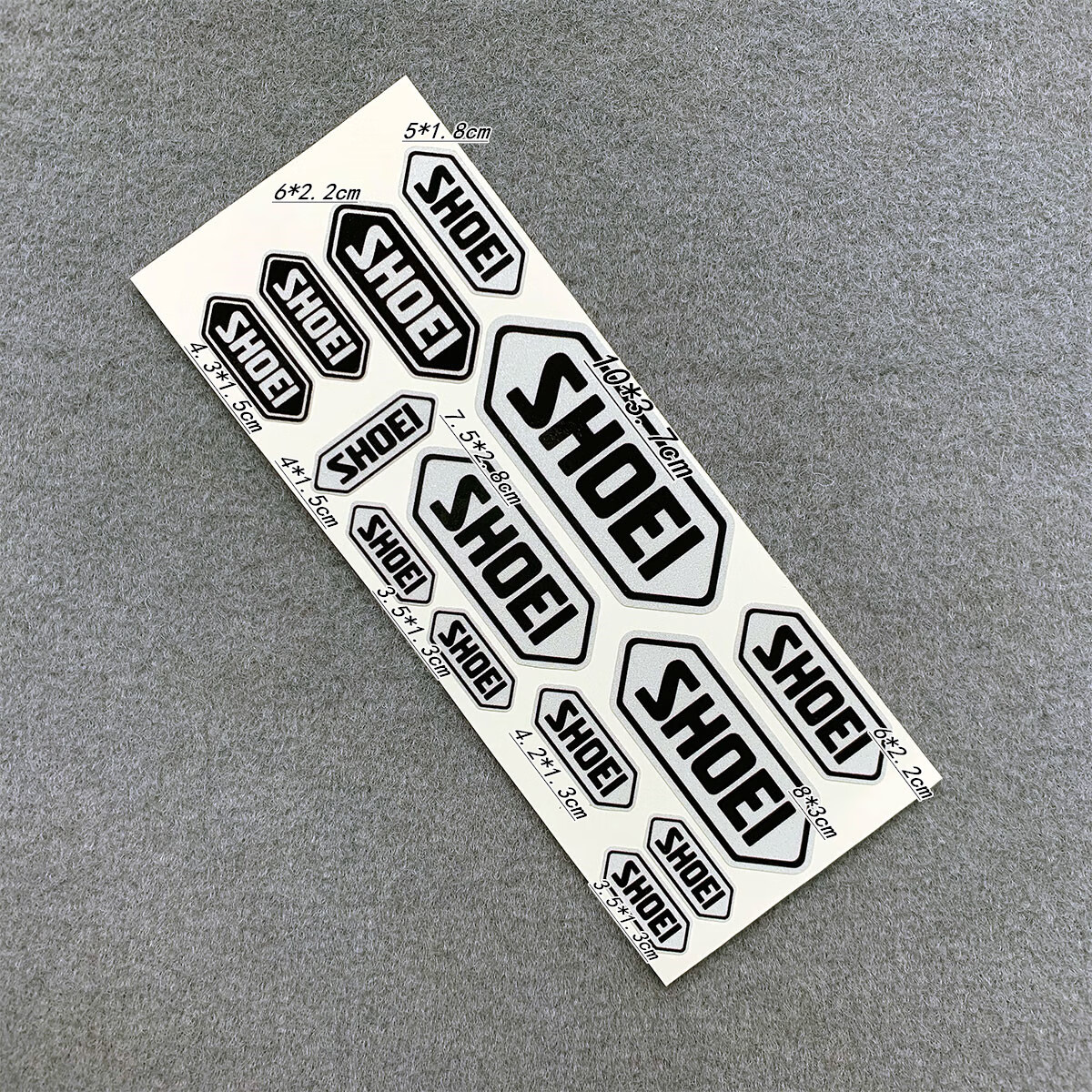 摩托车shoei头盔贴纸3m反光防水半盔装饰贴弧度arai全盔镜片贴花 金色