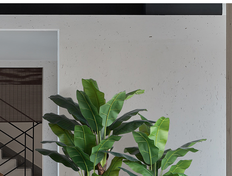 仿真树 装饰北欧大型落地仿真绿植芭蕉树旅人蕉阔叶热带植物隔断橱窗