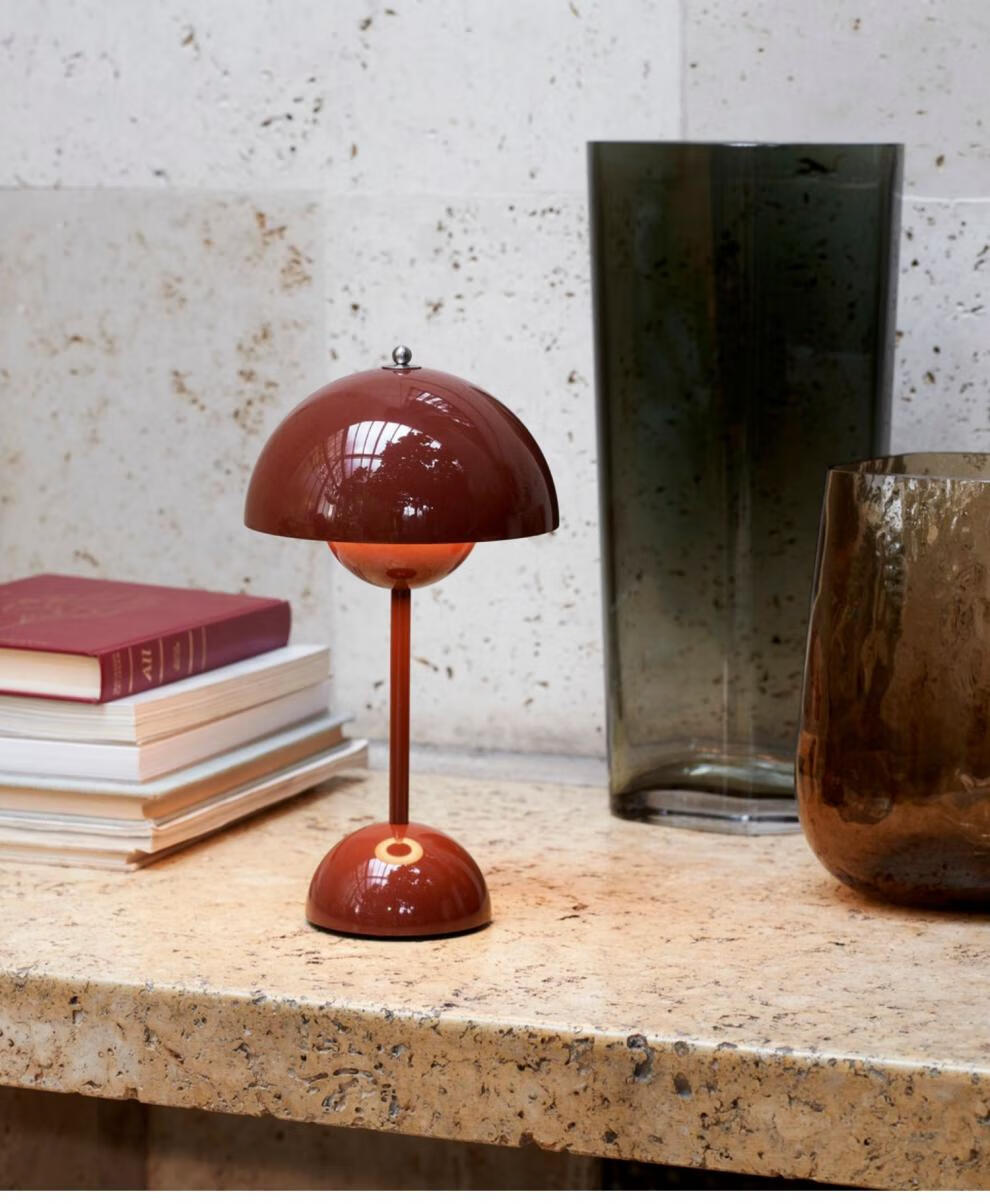 台灯学习护眼现货新色丹麦经典花苞台灯vp9便携式可充电调光北欧台灯