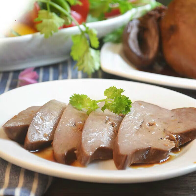 广东 潮汕特色潮菜潮州特产卤味汕头澄海狮头鹅卤鹅粉肝 鹅肝 大粉肝