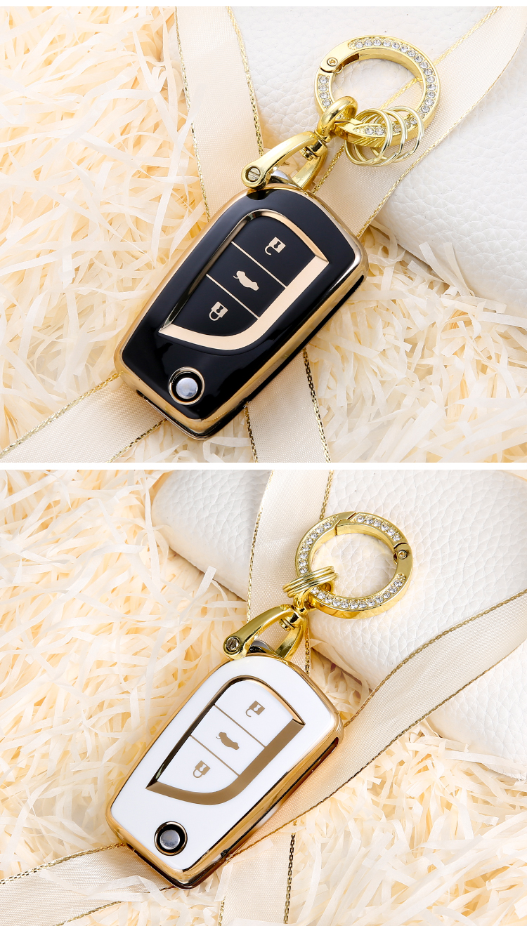 适用于丰田卡罗拉钥匙套雷凌凯美瑞扣高档亚洲龙荣放钥匙个性保护套