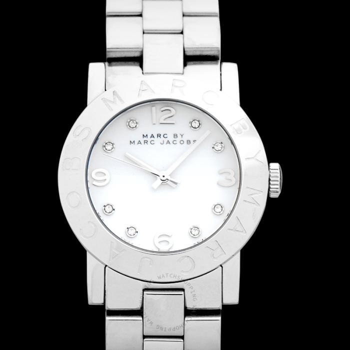 marcjacobs女士石英手表腕表表盘36mm防水30m表盘logo设计银色mbm3054