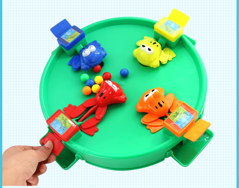 燃烧吧大脑 青蛙吃豆玩具疯狂的青蛙足球弹珠儿童贪吃青蛙抢吃豆男孩