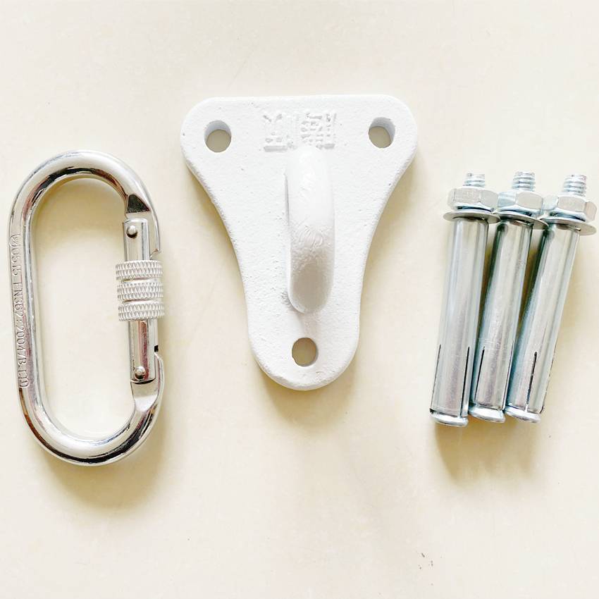 安全绳固定器安全逃生绳固定挂钩缓降器大号固定装置三角支架挂钩挂板