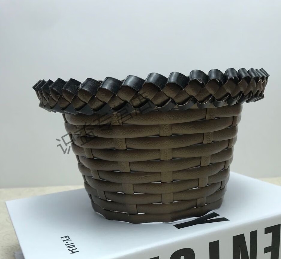 倘沭湾 定制藤编材料藤条塑料仿真藤条藤条批发花盆手工编织花盆油桶