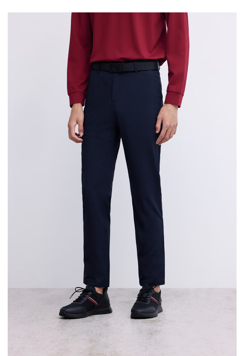 春夏新品男士休闲裤直筒商务休闲上班百搭绅士裤子长裤25藏青色29s