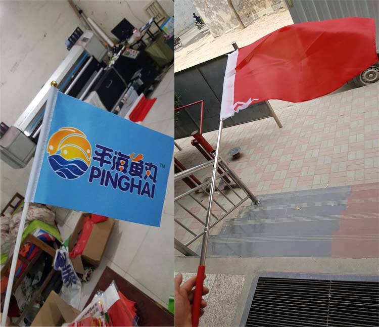 柯昂双透个性导游旗帜定制广告logo制作旅游伸班旗队旗小旗子定做订做