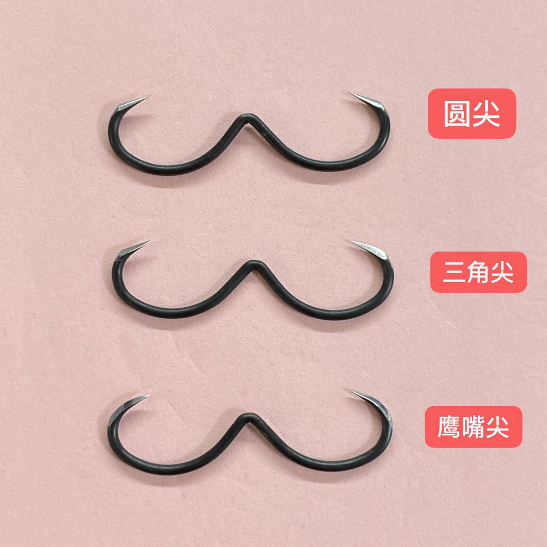 8号鹰嘴钩形硬锋利甲鱼枪钩憋钩打甲鱼枪钩 3.0-1.