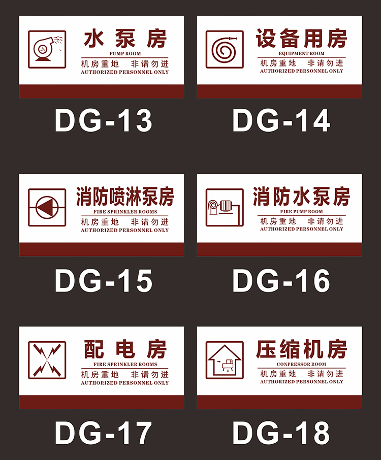 梦倾城强电井弱电井标识牌机房重地闲人免进电缆井管道井消防安全警示