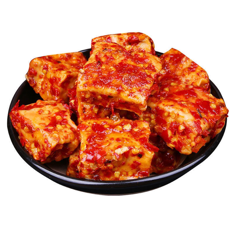 香辣豆腐乳湖南新化特产 霉豆腐下饭菜大瓶装 塑料瓶装1000g*1瓶