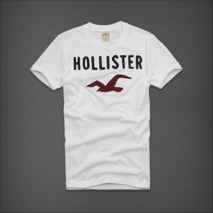 hollister2021年海鸥夏季新品男装短袖t恤圆领纯棉透气半袖衫hco17s