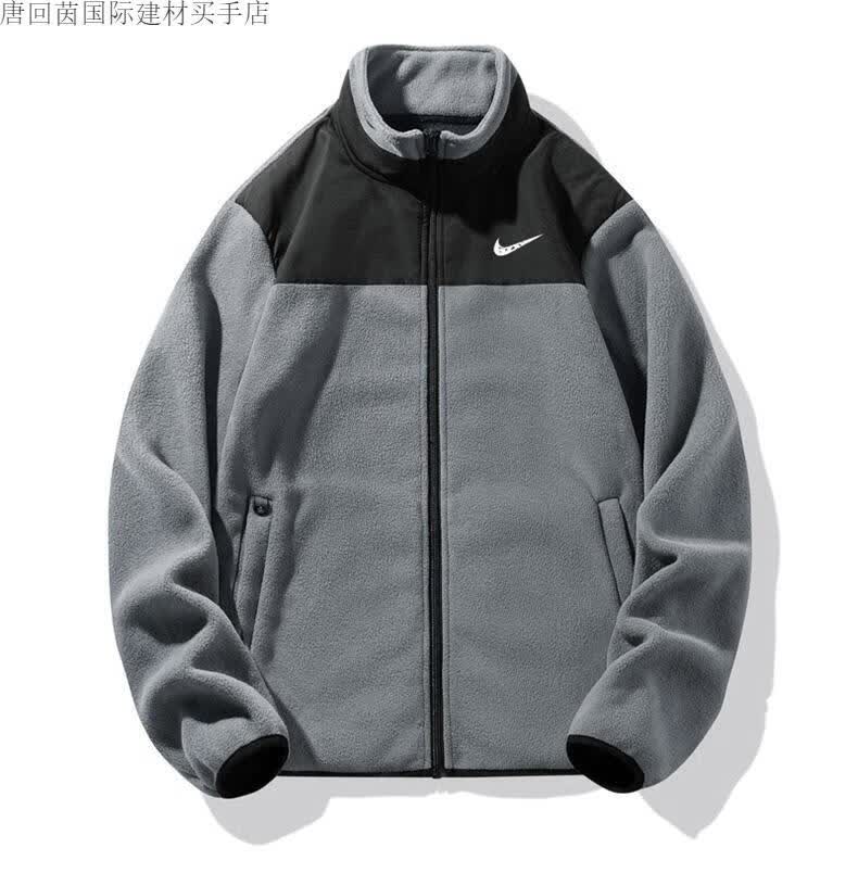 耐克(nike)摇粒绒外套男女秋冬保暖防寒抓绒衣户外立领大码冲.