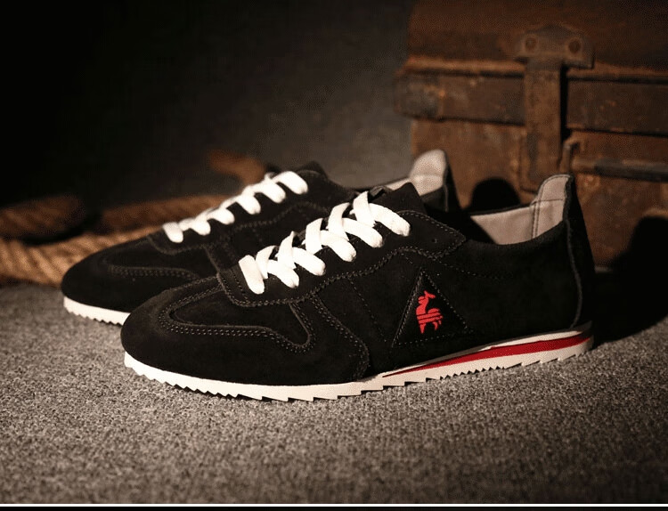 金鸡男鞋 秋冬新款公鸡情侣鞋潮男鞋法国休闲鞋低帮板鞋阿甘鞋女鞋