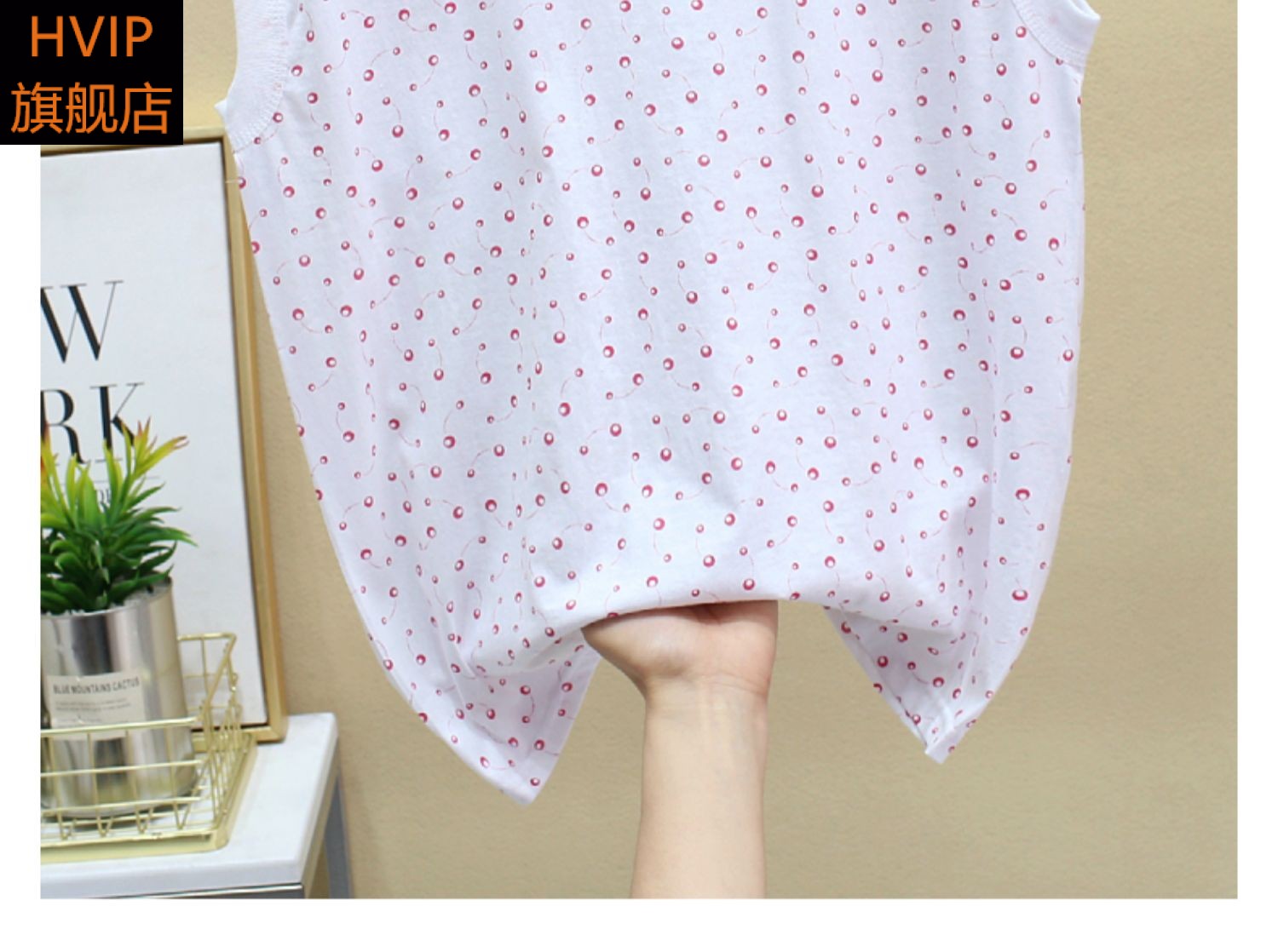 上海菊花牌女士背心中老年宽松纯棉宽肩内衣无袖打底全棉奶奶妈妈夏