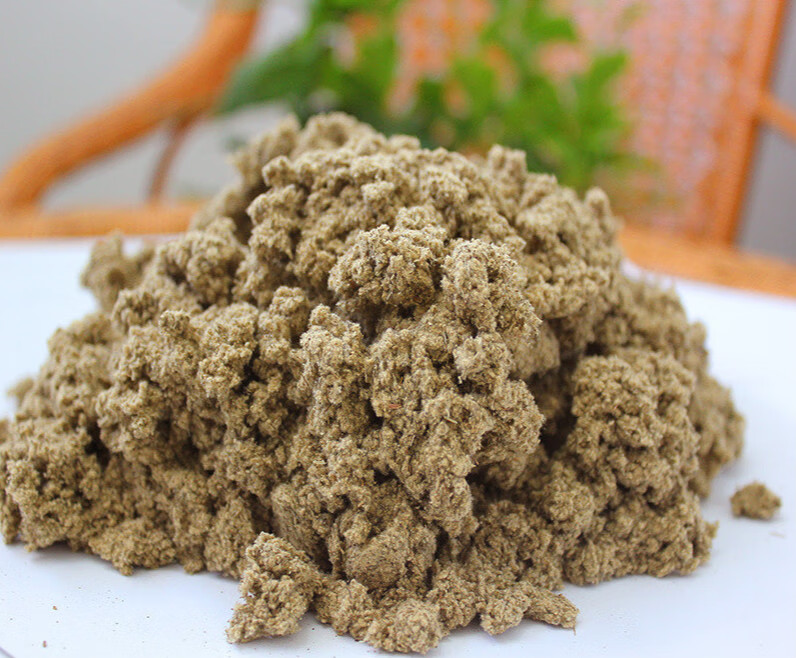 北京同仁堂艾绒 冷背中药材 陈艾绒 新鲜艾戎 无添加 泡脚艾叶500克