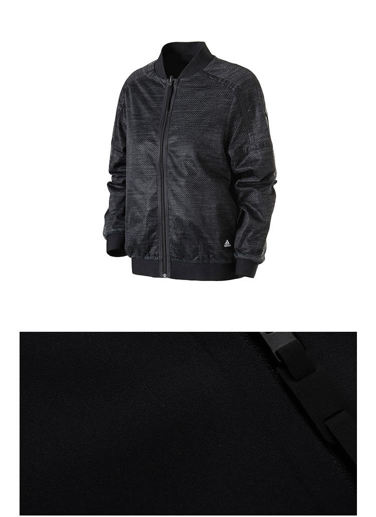 adidas阿迪达斯女装夹克外套三条纹黑白休闲运动服s97427cf9117黑白xl
