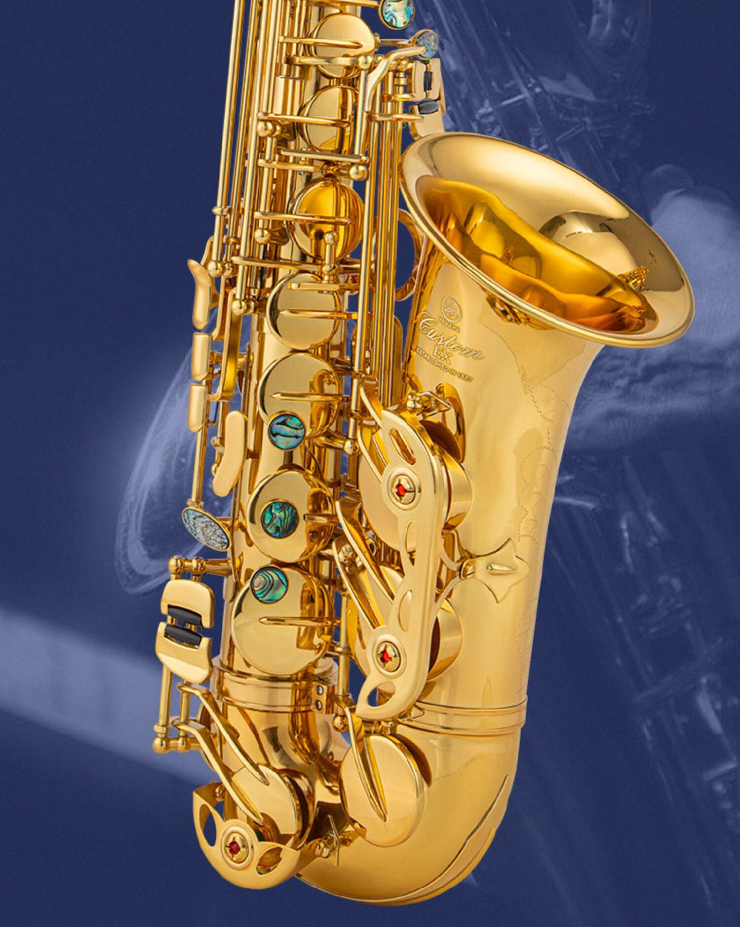 次中音降b萨克斯风初学考级演奏 雅马哈yas-62 磷铜款 原装包>【图片