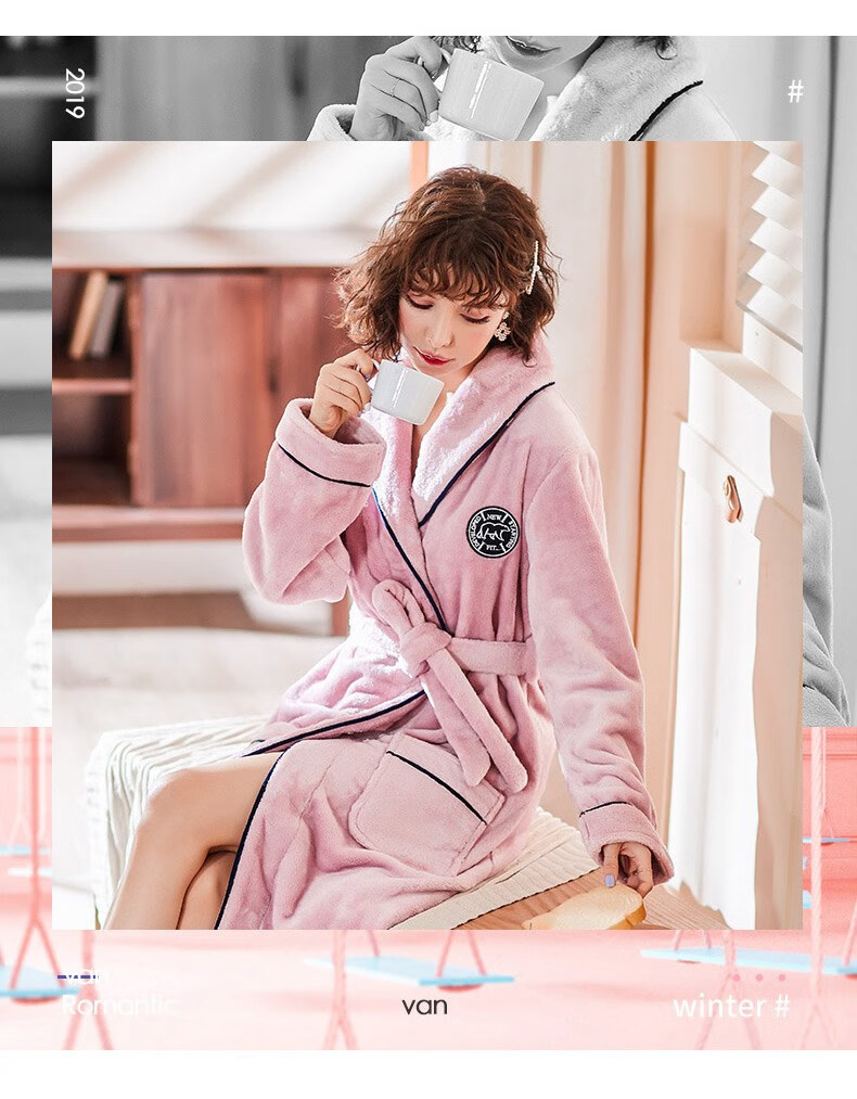 南极人南极人睡衣女士冬季珊瑚绒加厚加绒法兰绒家居服套装可爱款秋
