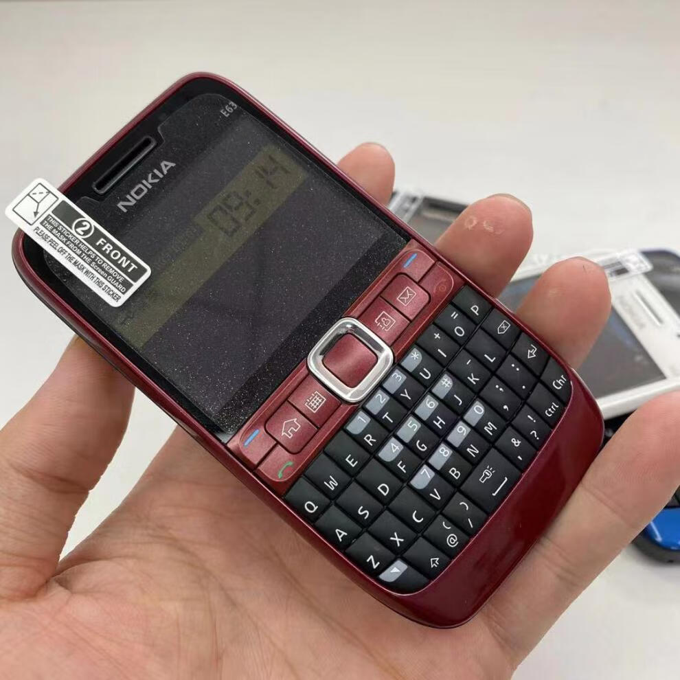 nokia诺基亚e63直板全键盘按键移动联通学生戒网港版白色套餐1