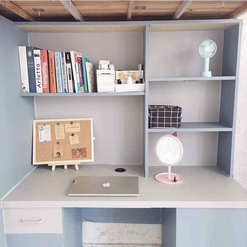 莫兰迪色墙纸宿舍ins森系寝室改造桌面贴纸自粘书桌网红装饰 莫兰迪