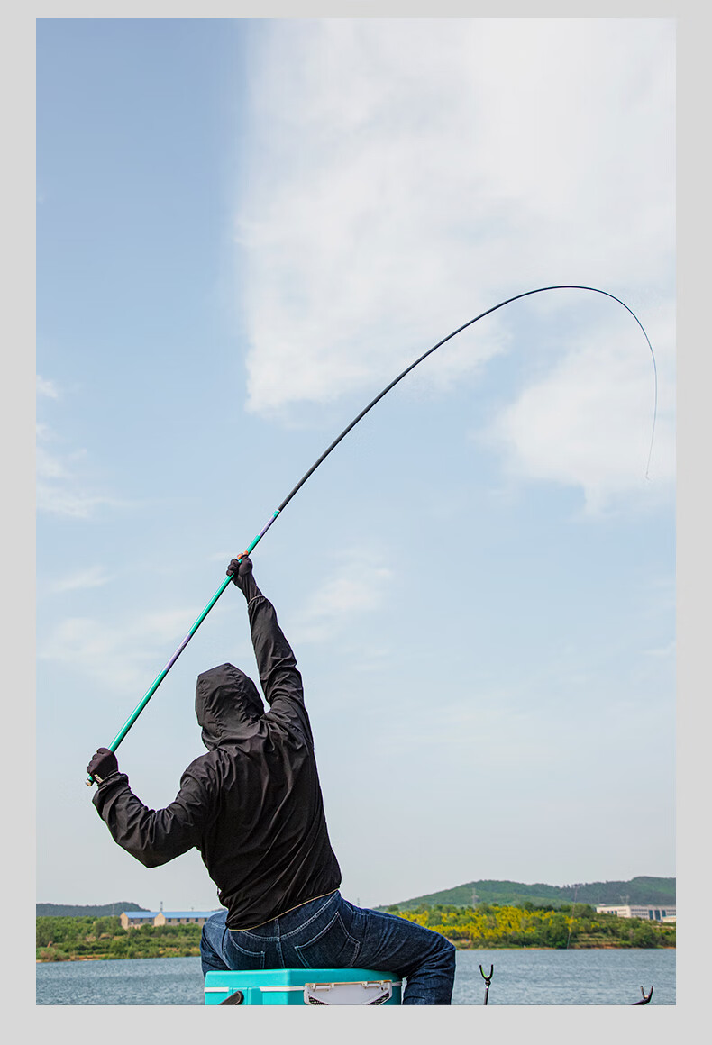 Grsaed Jieze 6.3-Meter Fishing Rod, Ultra-Light And Ultra-Hard Carbon Fiber Fishing Pole, Hand Rod, Platform Fishing Rod, Carp Rod, Crucian Carp Rod, Fishing Tackle 21