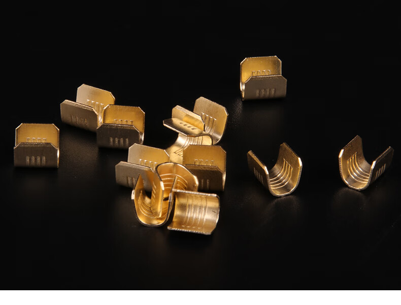 压线扣接线端子电线并线连接器454bt型冷压中间对接头铜线扣453压线扣