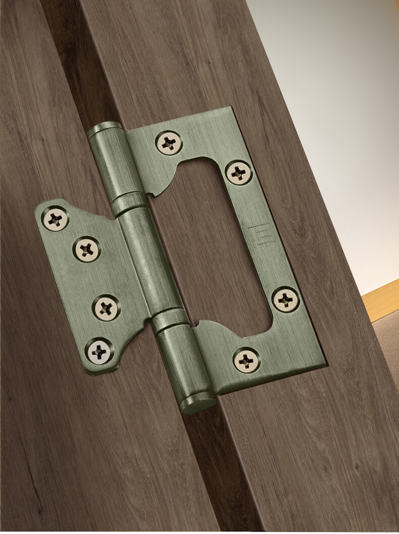 五金合页子母合页4寸不锈钢木门免开槽室内卧室门家用4寸免开槽雅黑2