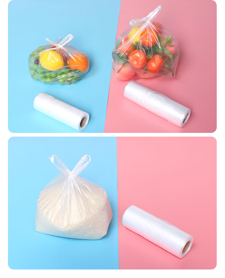 背心保鲜袋加厚食品级家用厨房冰箱手提袋子式手撕超市连卷家专用大