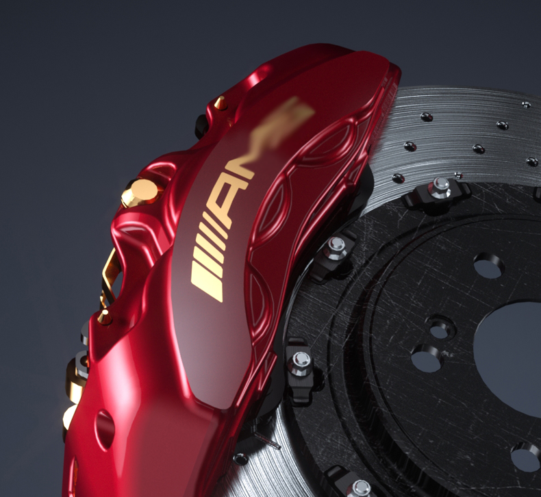 适用于奔驰amg卡钳罩新c级c200lc260/e级e300l/glc300l/glb刹车卡钳