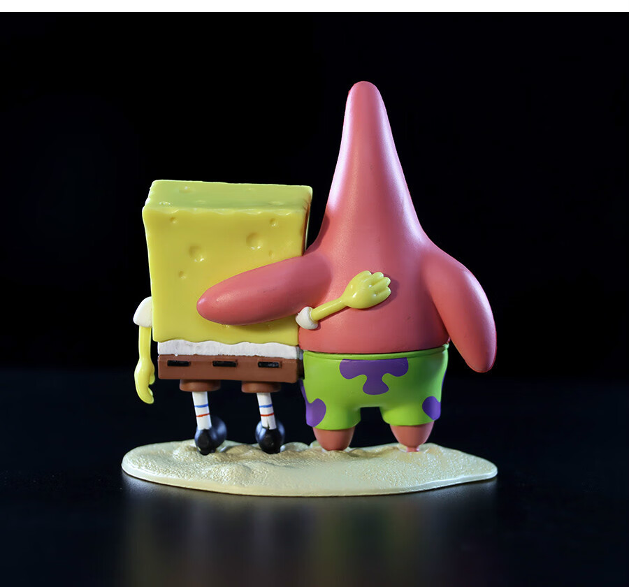 丛一楼海绵宝宝好朋友派大星手办玩具模型公仔可爱摆件圣诞节礼物送