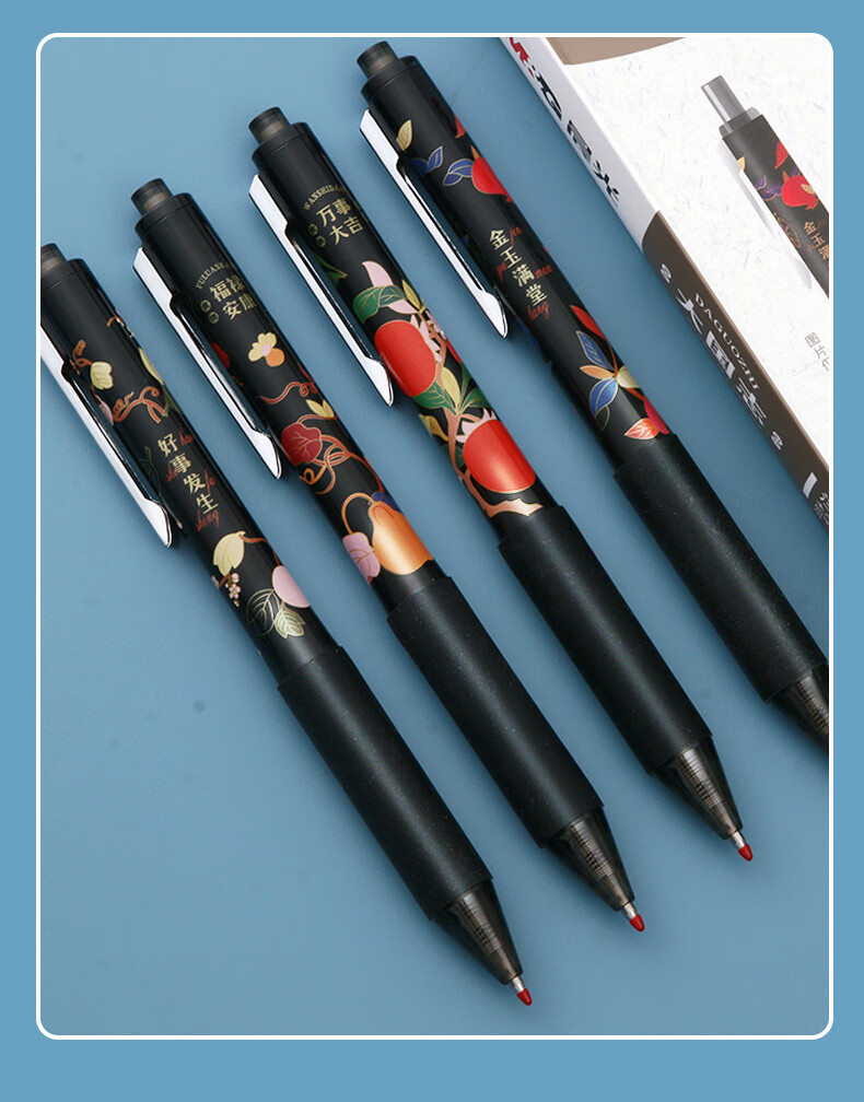 5速干头复古限定刷题笔 【速干拔帽加强型全针管0.5mm】黑色4