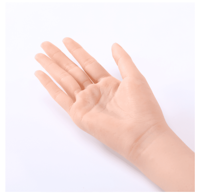 欧皇硅胶手模型仿真人假女手 玉镯直播展示商业拍摄美甲打版道具 咨询