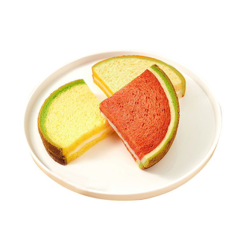 西瓜味味吐司a1西瓜吐司整箱装480g云小面包早餐零食心吐司西瓜味吐司