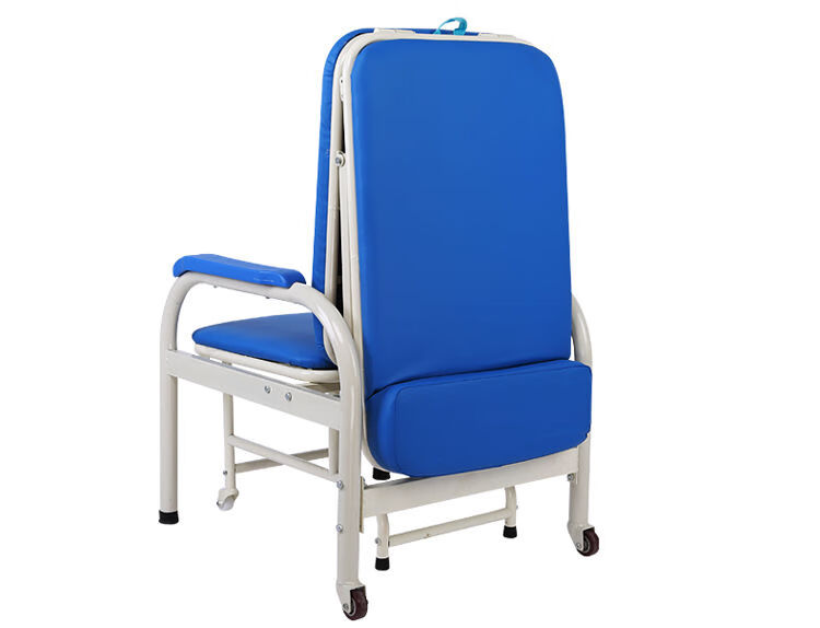 辰琪陪护椅床两用单人医院陪护椅家用多功能折叠床办公午休椅加固蓝色