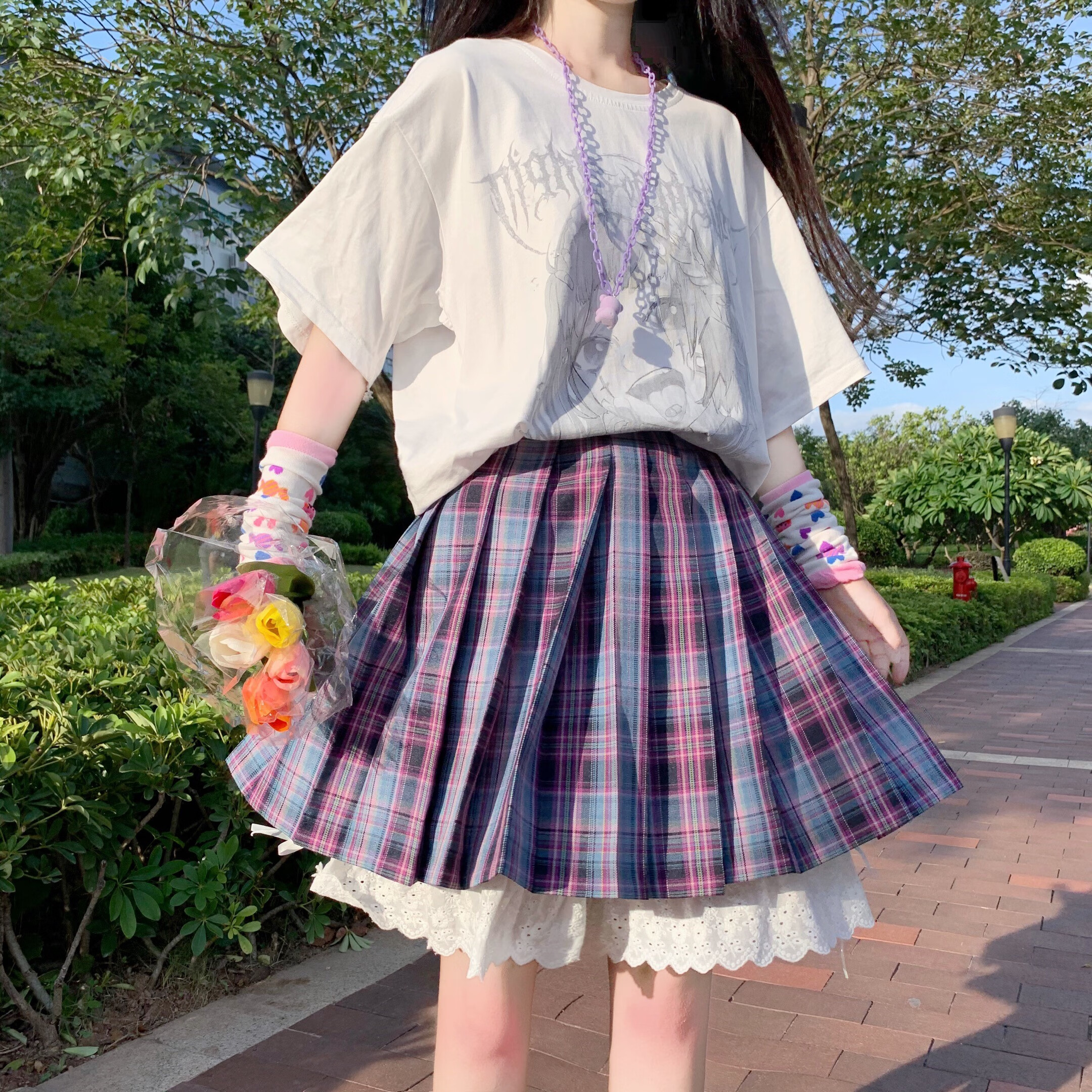 cabin kathy&ck安全裤女夏天薄款纯棉jk打底裤夏防走光可外穿白色南瓜