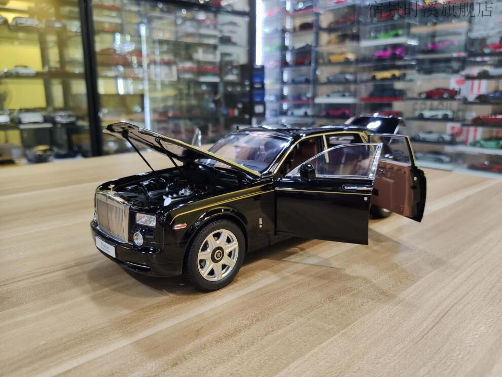 劳斯莱斯幻影合金车模kyosho京商劳斯莱斯幻影古斯特仿真汽车模型118