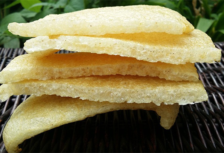 上海特产国明三林塘肉皮500g 三林油炸猪皮干火锅 酒店麻辣烫 其它