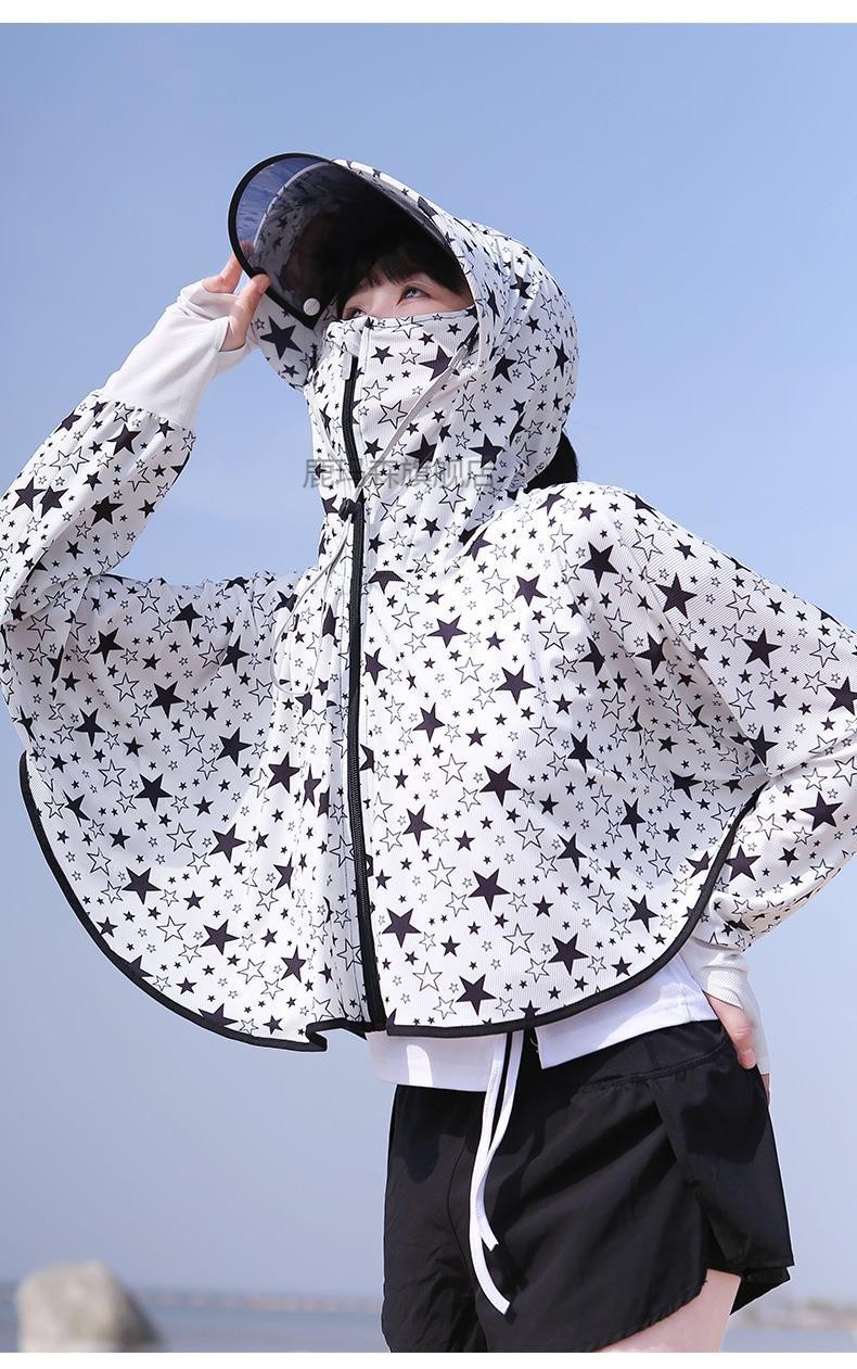 自营户外防嗮衣女2022夏季新款防紫外线长袖罩衫超薄款外套骑车防晒