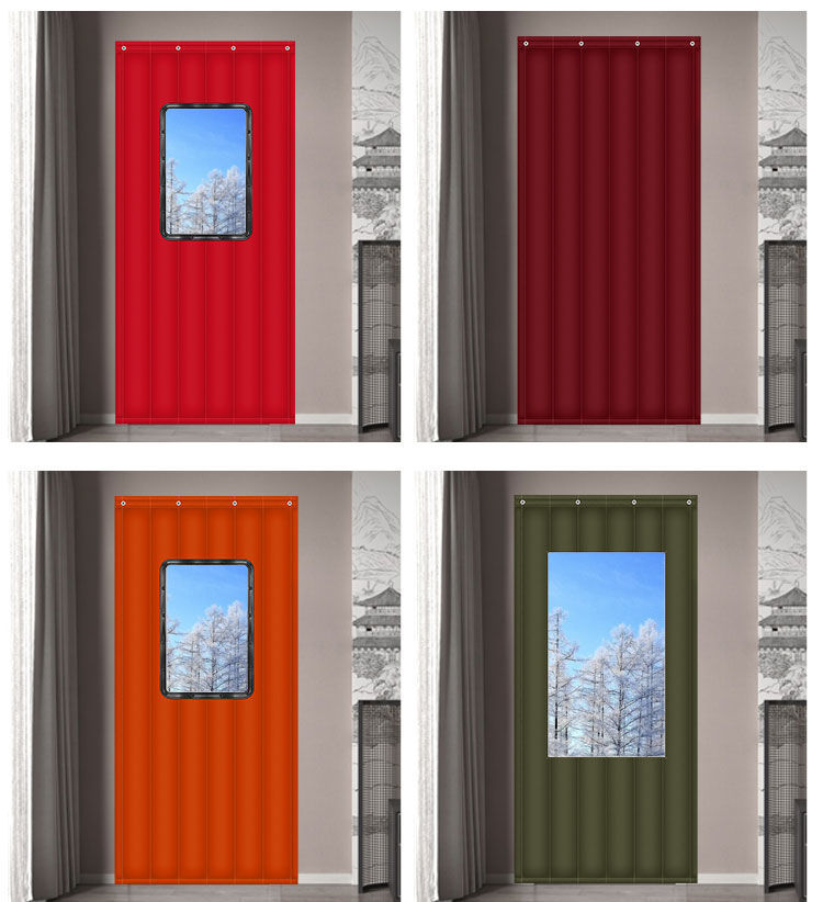 门帘定制冬季加厚保暖棉门帘防寒防风家用农村外门隔断帘超市帘子灰色