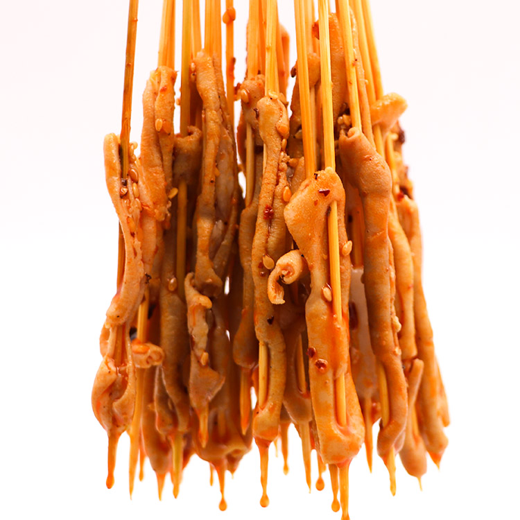 【现货正常发】铁板鸭肠10把*30串 小串烧烤串新鲜串串香食材手把串